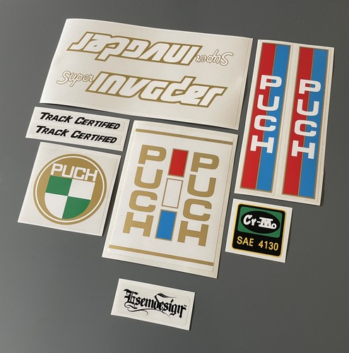 Puch super invader decal set - super,