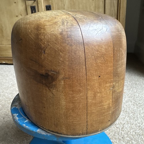 Vintage wooden hat block - wooden,