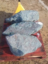  3 Large Granite Garden Rocks