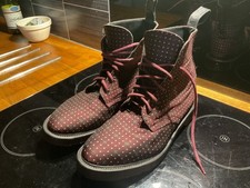 Dr. Martens Leather Lace Up Boots Men Women Size UK 10 EUR 45, 146B