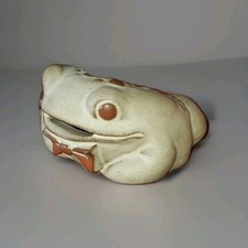 Tremar Pottery Frog ~ 70's Ceramic Money Box ~ marked MK / Vintage / Savings