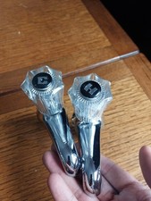 Vintage Chrome Hot & Cold Sink