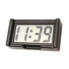 Mini LCD Screen Digital Clock Self-Adhesive Interior Car Auto Desk Dashboard 