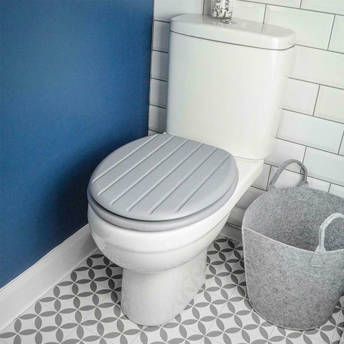 Toilet seat grey tongue - toilet,
