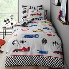 Racing Cars Single Duvet Cover