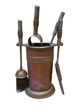 Vintage Brass Fireplace