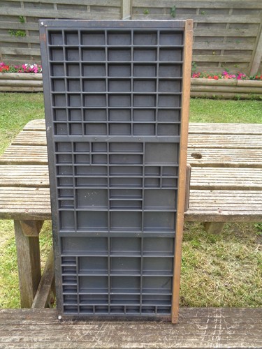 Vintage printers tray plastic - tray,