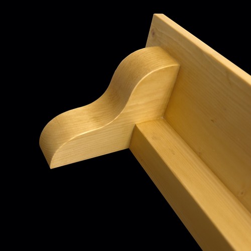 Handmade wooden mantel shelf - wooden,