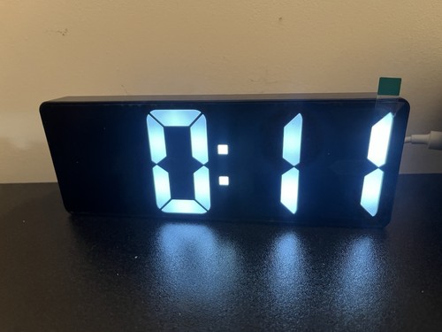 Led digital clock with - digital, alarm