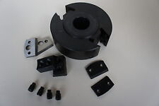 50mm Wide 93mm Dia 1 1/4 In Bore Euro Spindle Cutter Block with Cutters Limiters