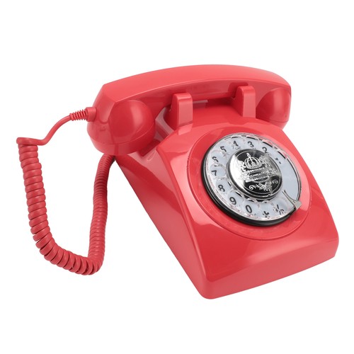 Red retro phone - retro, style