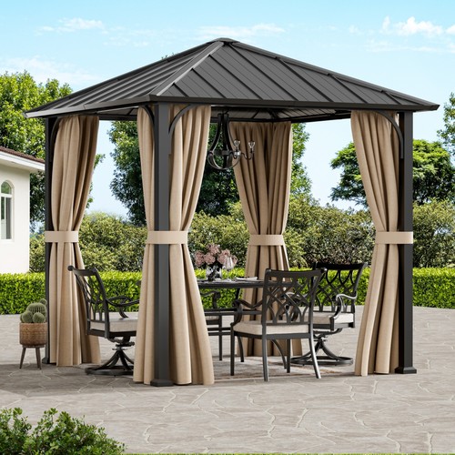 5x2 hardtop gazebo - 2.5x2.5m,