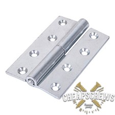 LIFT OFF DOOR BUTT HINGES  - 75MM - 100 MM ZINC