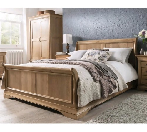 Solid oak 4ft 6in double - 6in,