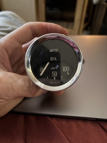 Smiths oil pressure gauge - oil,