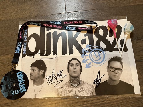 Blink 182 signed poster travis - blink-182,