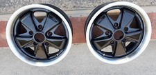 PAIR OF ORIGINAL WHEELS Porsche 911 FUCHS 6X15