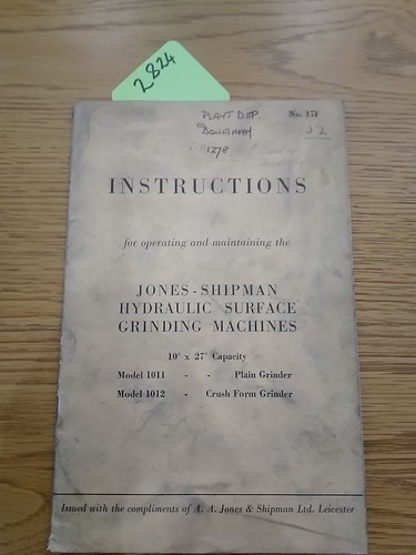 Jones shipman hydraulic - jones,
