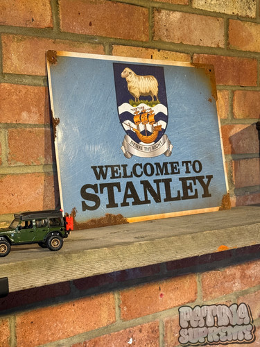 Stanley falklands sign man - falklands,
