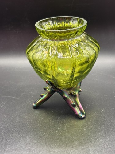 Art nouveau glass vase - art,