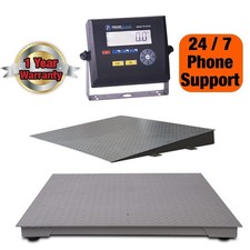 Prime Scale 10,000lb x1lb Floor Scale/ Pallet Scale with Ramp & IN103 Indicator