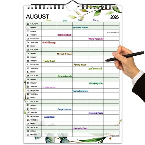 Family calendar 2026 - family, 2026-2027,