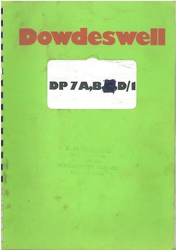 Dowdeswell dp7 d1 - a,, b,