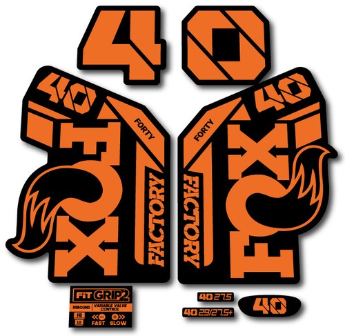 Fox fork stickers 2021 - 40,
