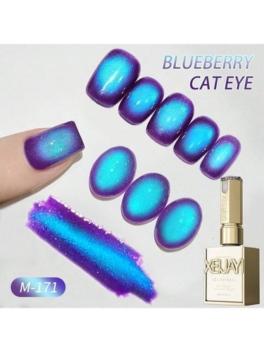 Blueberry cat eye - gel, nail