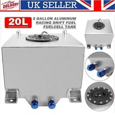 NEW 5 Gallon 20L Aluminum Racing Drift Fuel Cell Tank With Cap  Outside