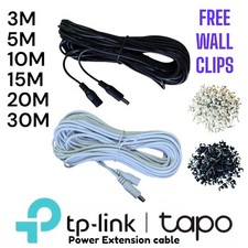 TP-Link Tapo Camera Power Extension Cable 3M 5M 10M 15M 20M 30M White or Black +