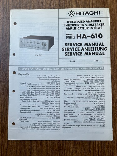 Original 1975 hitachi 610 - original,