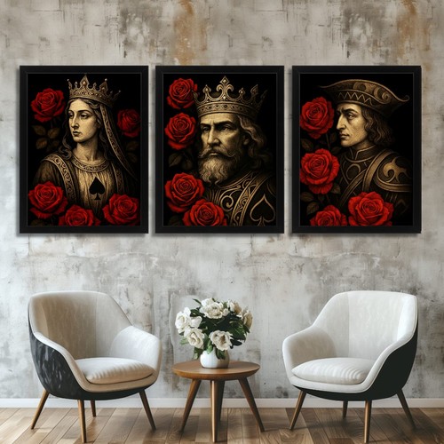 King queen jack spades - king,