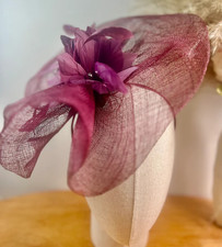 Large Flower Feather Hair Hat