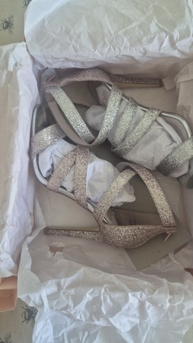 Womens glitter heeled sandals - glitter,