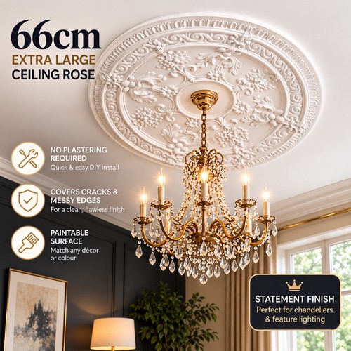 66cm ceiling rose - 66cm, large