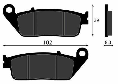Front brake pads 3d7 - brake, 10