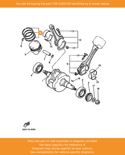 Yamaha piston ring set - ring,