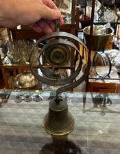 Antique PULL Actuated Spring House Door Servants Bell 1880's Bronze/Brass