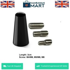 BLACK 3 cm  Carbon Car AERIAL