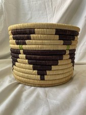 Woven african basket 17cm - woven, tall