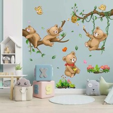 Woodland Bear Wall Stickers -