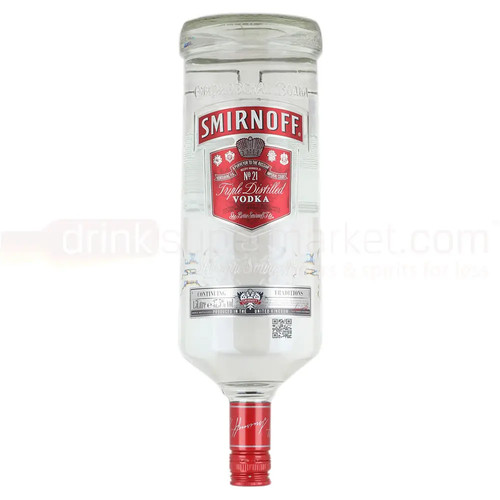Smirnoff red label vodka - label,