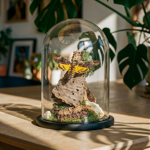 Taxidermy deaths head - head, hawk