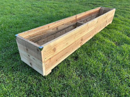 Wooden garden planter 2ft - wooden,