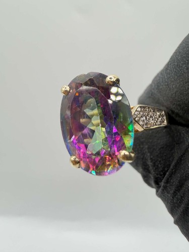 9ct alexandrite solitaire ring - 9ct,