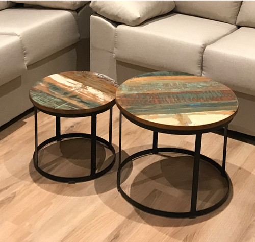 Industrial coffee table - table, set
