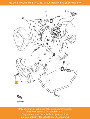 Yamaha bolt button - bolt,,