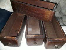 4 antique oak sewing machine