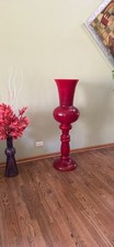 Massive 55" Red Art Glass